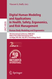 Cover von Digital Human Modeling and Applications in Health, Safety, Ergonomics and Risk Management.Human Body Modeling and Ergonomics