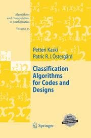 Cover von Classification Algorithms for Codes and Designs