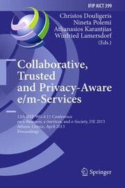 Cover von Collaborative, Trusted and Privacy-Aware e/m-Services