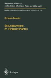 Cover von Sekundärzwecke im Vergabeverfahren