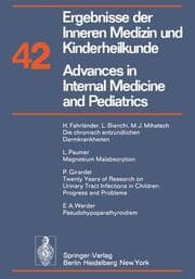 Cover von Ergebnisse der Inneren Medizin und Kinderheilkunde / Advances in Internal Medicine and Pediatrics
