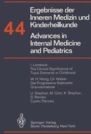 Cover von Ergebnisse der Inneren Medizin und Kinderheilkunde/Advances in Internal Medicine and Pediatrics