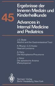 Cover von Ergebnisse der Inneren Medizin und Kinderheilkunde / Advances in Internal Medicine and Pediatrics