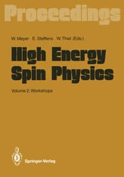 Cover von High Energy Spin Physics