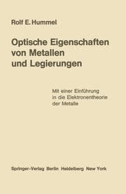Cover von Optische Eigenschaften von Metallen und Legierungen