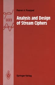 Cover von Analysis and Design of Stream Ciphers