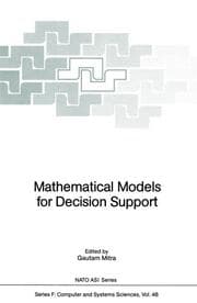 Cover von Mathematical Models for Decision Support