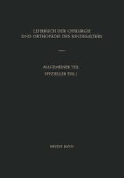Cover von Lehrbuch der Chirurgie und Orthopädie des Kindesalters