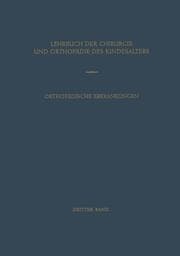 Cover von Orthopädische Erkrankungen des Kindesalters