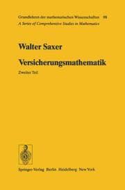 Cover von Versicherungsmathematik