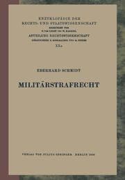 Cover von Militärstrafrecht