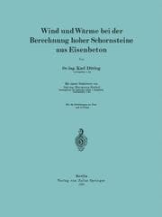 Cover von Wind und Wärme bei der Berechnung hoher Schornsteine aus Eisenbeton