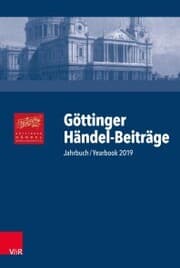 Cover von Göttinger Händel-Beiträge, Band 20