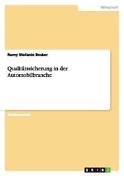 Cover von Qualitätssicherung in der Automobilbranche