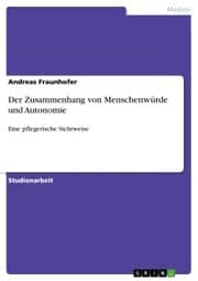 Cover von Der Zusammenhang von Menschenwürde und Autonomie