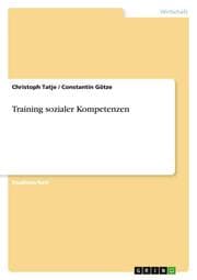 Cover von Training sozialer Kompetenzen