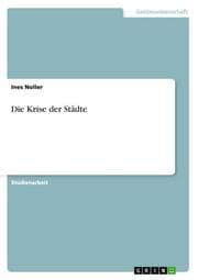 Cover von Die Krise der Städte