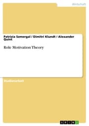 Cover von Role Motivation Theory