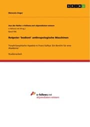 Cover von Rotpeter 'bedient' anthropologische Maschinen