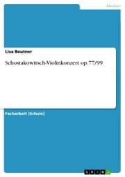 Cover von Schostakowitsch-Violinkonzert op.77/99