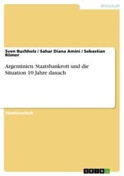 Cover von Argentinien. Staatsbankrott und die Situation 10 Jahre danach