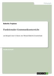 Cover von Funktionaler Grammatikunterricht