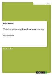 Cover von Trainingsplanung Koordinationstraining