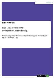 Cover von Die DRG-orientierte Prozesskostenrechnung