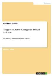 Cover von Triggers of Acute Changes in Ethical Attitude