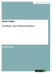 Cover von Zwillings- und Adoptionsstudien