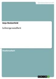 Cover von Lehrergesundheit