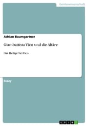 Cover von Giambattista Vico und die Altäre