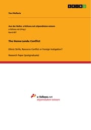 Cover von The Hema-Lendu Conflict