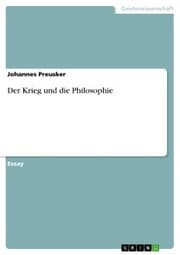 Cover von Der Krieg und die Philosophie