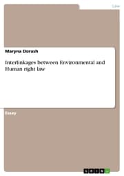 Cover von Interlinkages between Environmental and Human right law