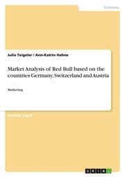 Cover von Market Analysis of Red Bull based on the countries Germany, Switzerland and Austria