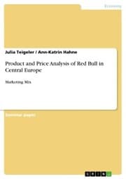 Cover von Product and Price Analysis of Red Bull in Central Europe