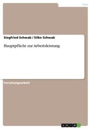 Cover von Hauptpflicht zur Arbeitsleistung