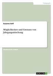 Cover von Möglichkeiten und Grenzen von Jahrgangsmischung
