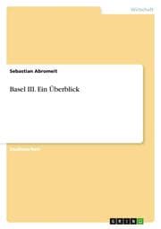 Cover von Basel III.Ein Überblick