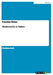 Cover von Medienrecht in Italien