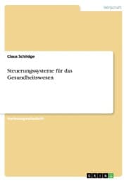 Cover von Steuerungssysteme für das Gesundheitswesen
