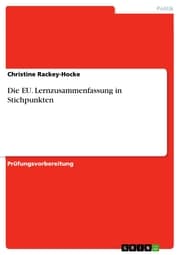Cover von Die EU. Lernzusammenfassung in Stichpunkten