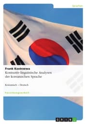 Cover von Kontrastiv-linguistische Analysen der koreanischen Sprache