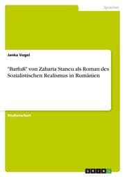 Cover von 'Barfuß' von Zaharia Stancu als Roman des Sozialistischen Realismus in Rumänien
