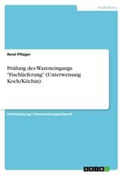 Cover von Prüfung des Wareneingangs 'Fischlieferung' (Unterweisung Koch/Köchin)
