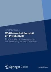 Cover von Wettbewerbsintensität im Profifußball