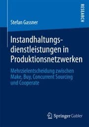 Cover von Instandhaltungsdienstleistungen in Produktionsnetzwerken