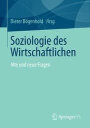 Cover von Soziologie des Wirtschaftlichen