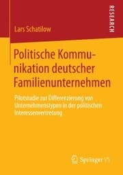 Cover von Politische Kommunikation deutscher Familienunternehmen